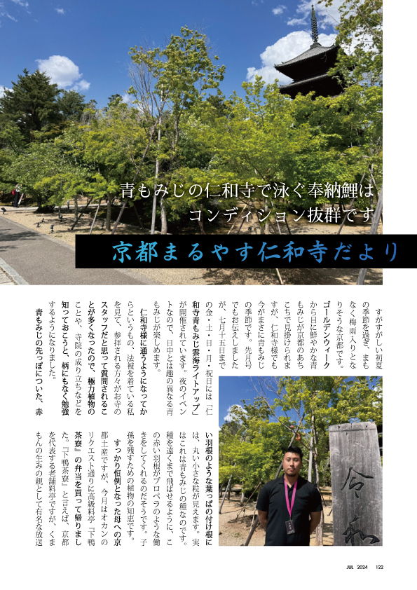 京都まるやす仁和寺だより2024年7月-1