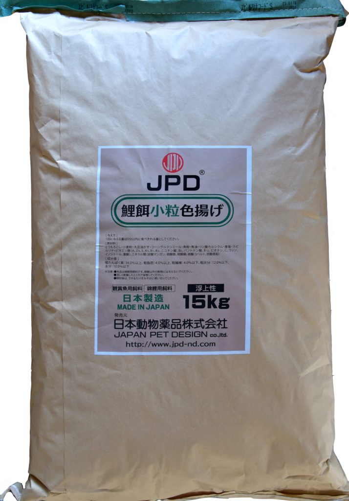 日本動物薬品（ＪＰＤ）製　プロ仕様色揚げ用育成飼料　小粒